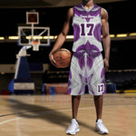 Custom Purple Basketball Jersey & Shorts - Player on Court with Ball | Our Phoenix Rise