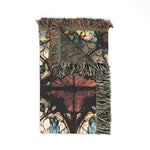 Stained Glass Mosaic Woven Blanket