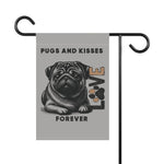 Pug Love Garden Banner, Outdoor Pet Decor - Iron Phoenix GHG