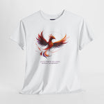 Phoenix Graphic Tee — 'Fabulous' Back Print Inspirational T-Shirt