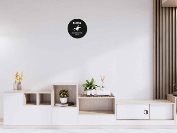 Scorpio Zodiac Wood Sign | Funny Astrology Home Decor Gift