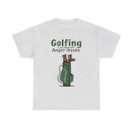 Golfing with Anger Issues Tee, Funny Golf T-Shirt, Unisex Cotton Shirt, Gift for Golfers, Humor Apparel for Golf Lovers