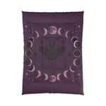 Moon Phase Comforter – Purple Moth & Celestial Bedding