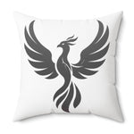 Phoenix Silhouette Pillow | Square Polyester Throw Pillow