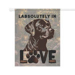 Labrador Retriever | Labsolutely in Love Garden Flag | House Banner