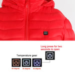 Heated USB Jacket for Outdoors | Red, Black - Iron Phoenix GHG