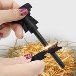 125-in-1 Emergency Survival Kit - Detail of fire starter being used to create sparks | Our Phoenix Rise