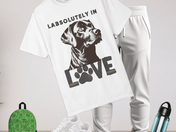 Labrador T-shirt - Labsolutely In Love Comfort Tee