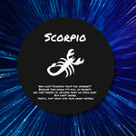 Scorpio Zodiac Wood Sign - Displayed on shelf | Our Phoenix Rise