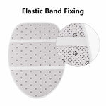 Winter Snowflake Toilet Lid Cover - Elastic Band Fixing Detail | Our Phoenix Rise