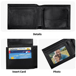 Mens Minimalist PU Leather Wallet Paper Folded Wallet Detailed View 8 | Our Phoenix Rise