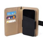 Purple Glitter Wallet Phone Case - Angled View of Card Holder and Phone Slot | Our Phoenix Rise
