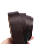Personalized Engraved Brown Leather Belt - metal buckle detail | Our Phoenix Rise