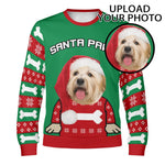 Personalized Dog Christmas Sweater - Mockup with Pet Photo Upload Guide | Our Phoenix Rise