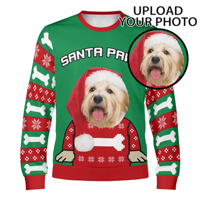 Personalized Dog Christmas Sweater - Mockup with Pet Photo Upload Guide | Our Phoenix Rise
