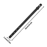 Personalized Engraved Black Leather Bracelet - strap with adjustable holes | Our Phoenix Rise