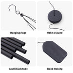 Personalized Black Memorial Wind Chimes for Loss for Anniversary Detailed View 7 | Our Phoenix Rise