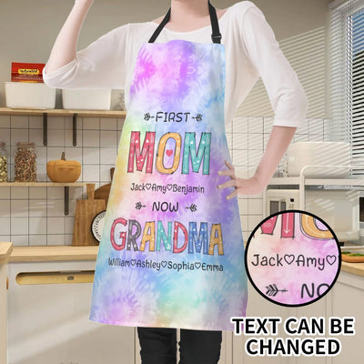 Personalized Grandma Apron - First Mom Now Grandma Tie Dye Design | Our Phoenix Rise