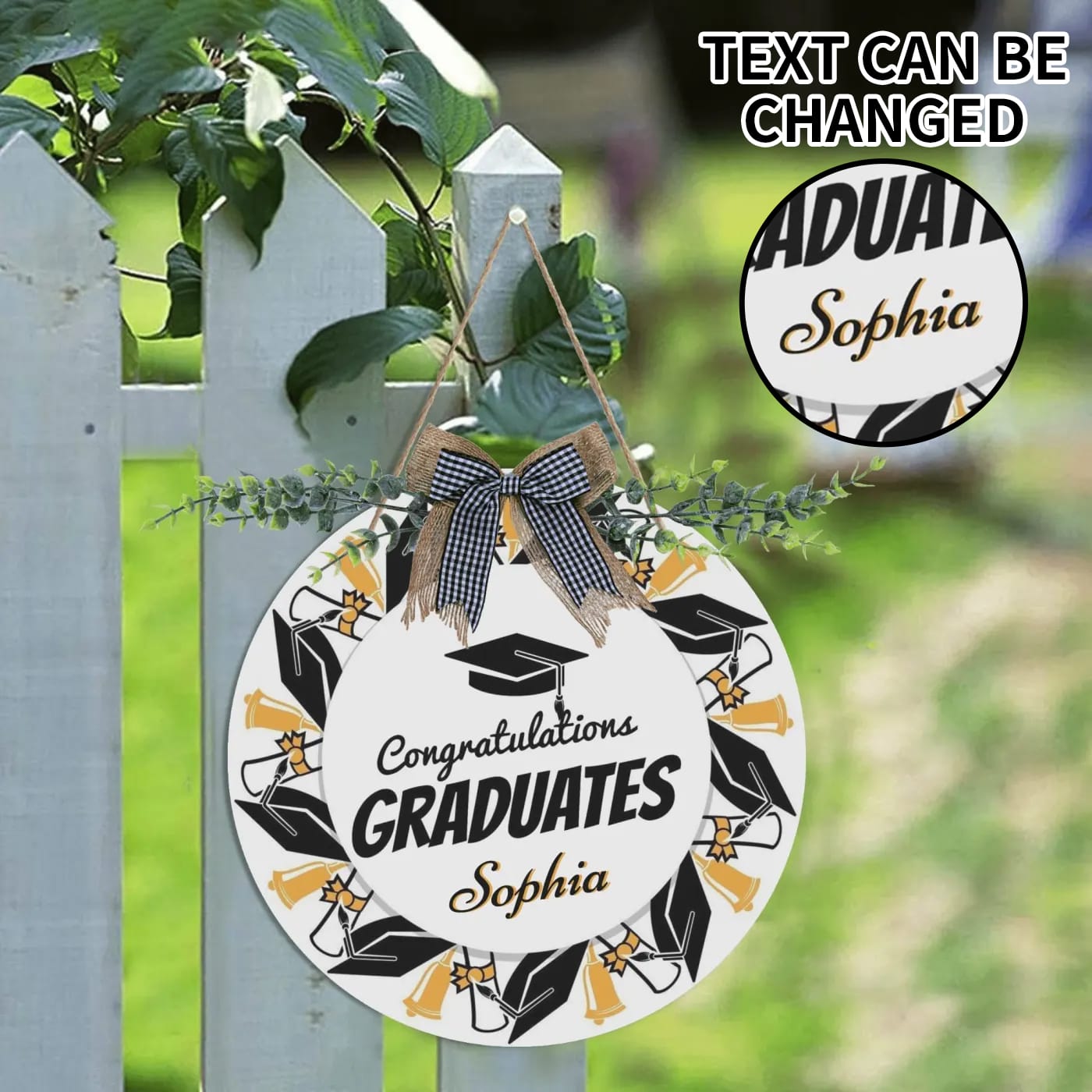 Personalized Graduation Welcome Door Sign