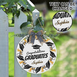 Personalized Graduation Welcome Door Sign - Sophia example on fence | Our Phoenix Rise