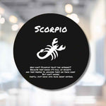 Scorpio Zodiac Wood Sign - Full view, room context | Our Phoenix Rise