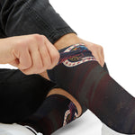 American Flag Sublimation Socks — Patriotic Eagle Graphic Crew Socks