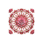 Rose Mandala Vinyl Decal — Kiss-Cut Floral Sticker for Laptops, Water Bottles & Windows