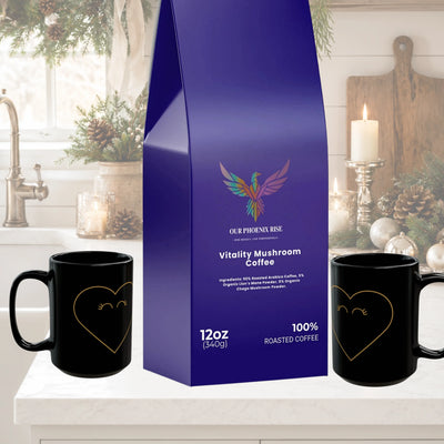 Vitality Mushroom Coffee - Phoenix Rise Energy Blend | Wellness Gift