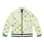 Pastel Pixel Puffer Jacket - front view | Our Phoenix Rise