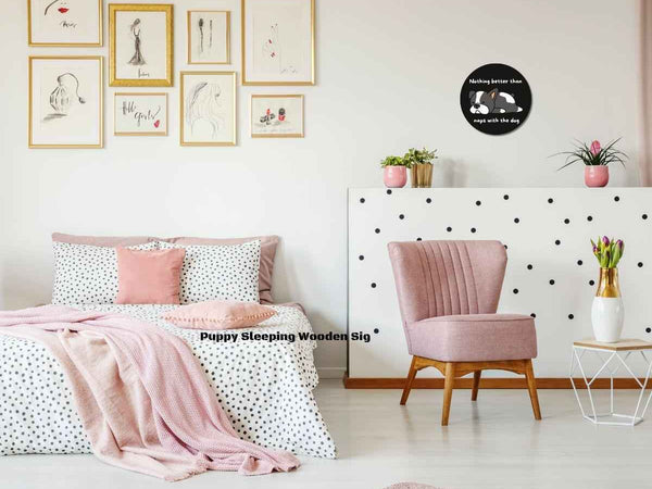 Dog Lover Wood Sign | Funny Naps with the Dog Home Decor