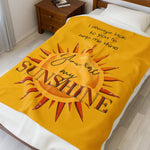 You Are My Sunshine Velveteen Plush Blanket 2025 - Iron Phoenix GHG