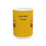 Personalized Sunshine Mug - Brighten Your Day, Custom Name Coffee Mug - Iron Phoenix GHG