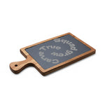 Engraved Acacia & Slate Charcuterie Board | Personalized Serving Set