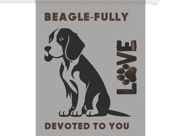 Beagle Garden Banner - Adorable Dog Design Outdoor Decor - Iron Phoenix GHG