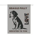 Beagle Garden Banner - Adorable Dog Design Outdoor Decor - Iron Phoenix GHG