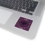 Moth and Moon Phases Sticker | Kiss-Cut Witchy Celestial Decal
