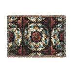 Stained Glass Mosaic Woven Blanket