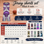 Personalized Basketball Uniform Set - Flat Lay of Jersey and Shorts | Our Phoenix Rise