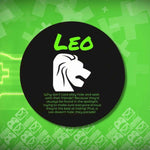 Leo Zodiac Wood Sign | Funny Astrology Home Decor Gift