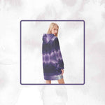 Celestial Sprite Cosmic Hoodie Dress - Full Length Front View | Our Phoenix Rise