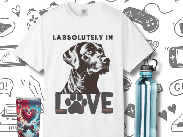 Labrador T-shirt - Labsolutely In Love Comfort Tee