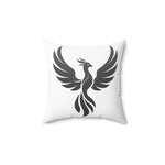Phoenix Silhouette Pillow | Square Polyester Throw Pillow