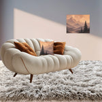 Misty Mountain Sunrise Canvas Wall Art - Peaceful Nature Decor | Americana