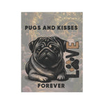Pugs and Kisses Forever Garden Flag | Garden Banner