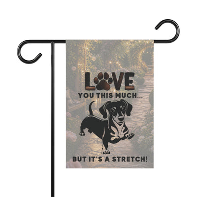 Dachshund Garden Banner | Dog Lover's Decor, Pet Memorial, Yard Sign, Outdoor Flag, Unique Home Gift