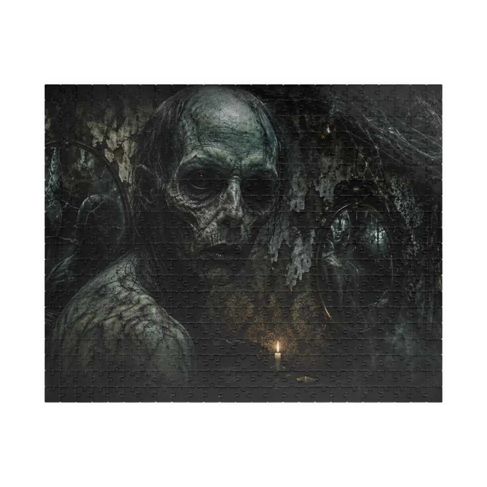 Skull Candlelight Horror Puzzle — Gothic Jigsaw for Adults (110–1014 pcs)