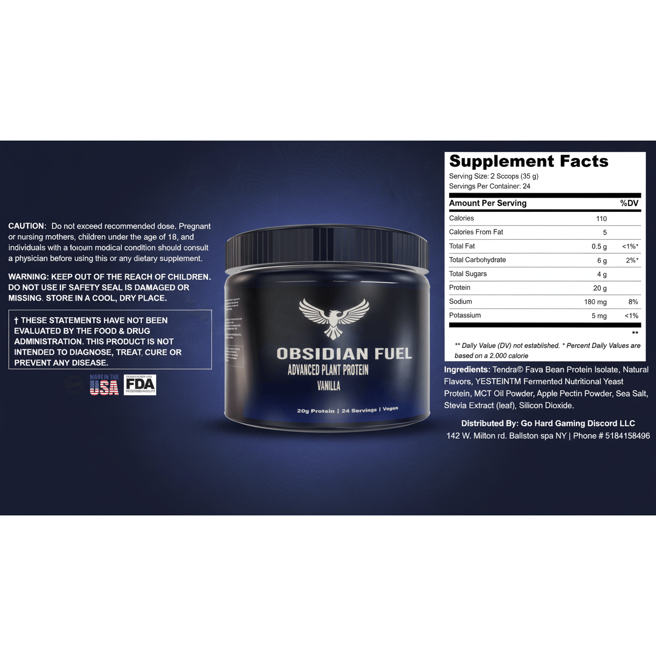 Vanilla Plant Protein Powder
