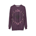 Lunar Phases Moth Sweatshirt | Moon Cycle Graphic Pullover
