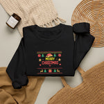 Merry Christmas Crewneck Sweatshirt — Festive Ugly Sweater Style Holiday Pullover