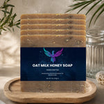 Oat Milk Honey Soap Bar - Gentle Exfoliating Natural Skincare | Sensitive Skin